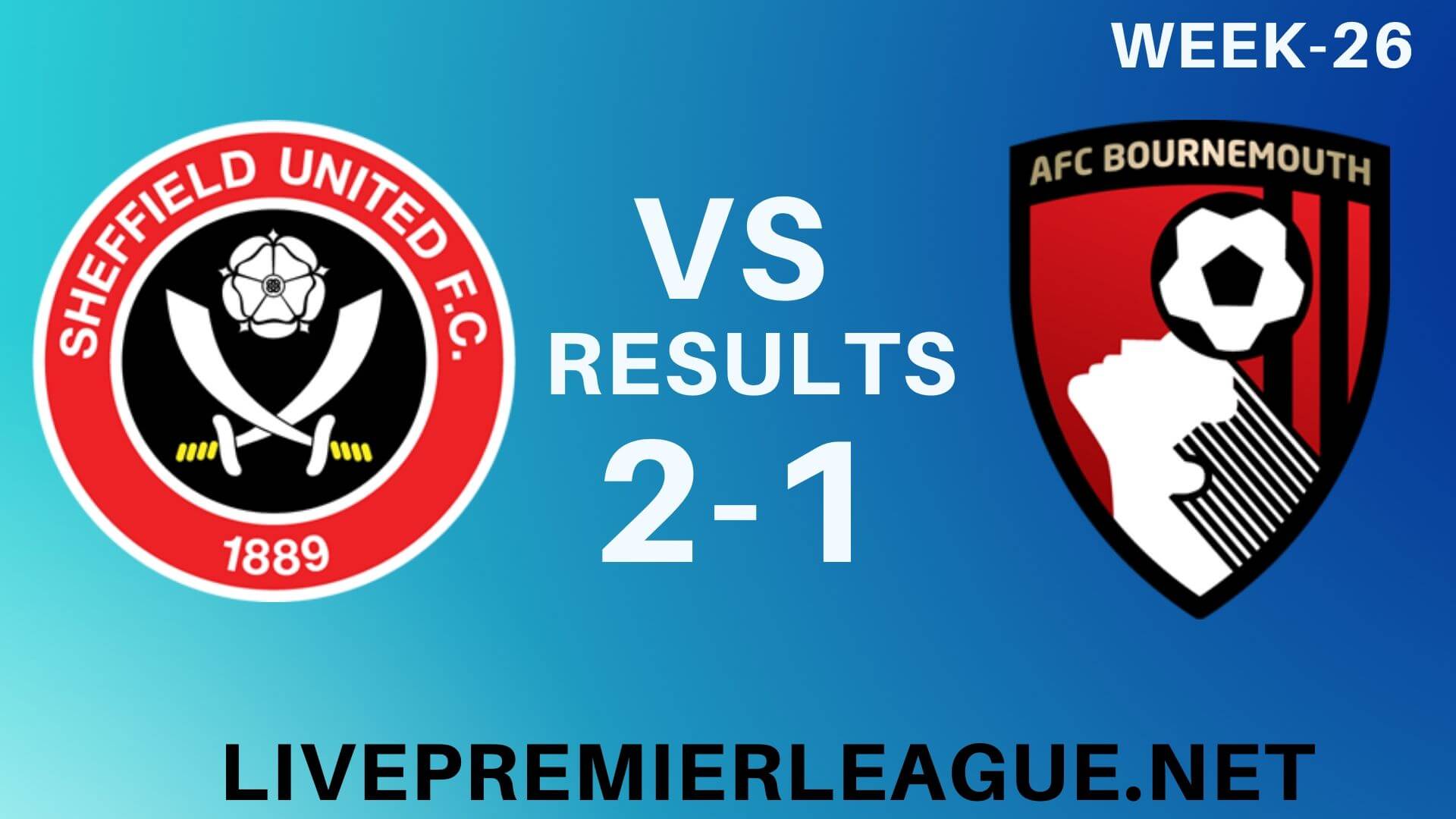 Sheffield United Vs AFC Bournemouth | Week 26 Result 2020