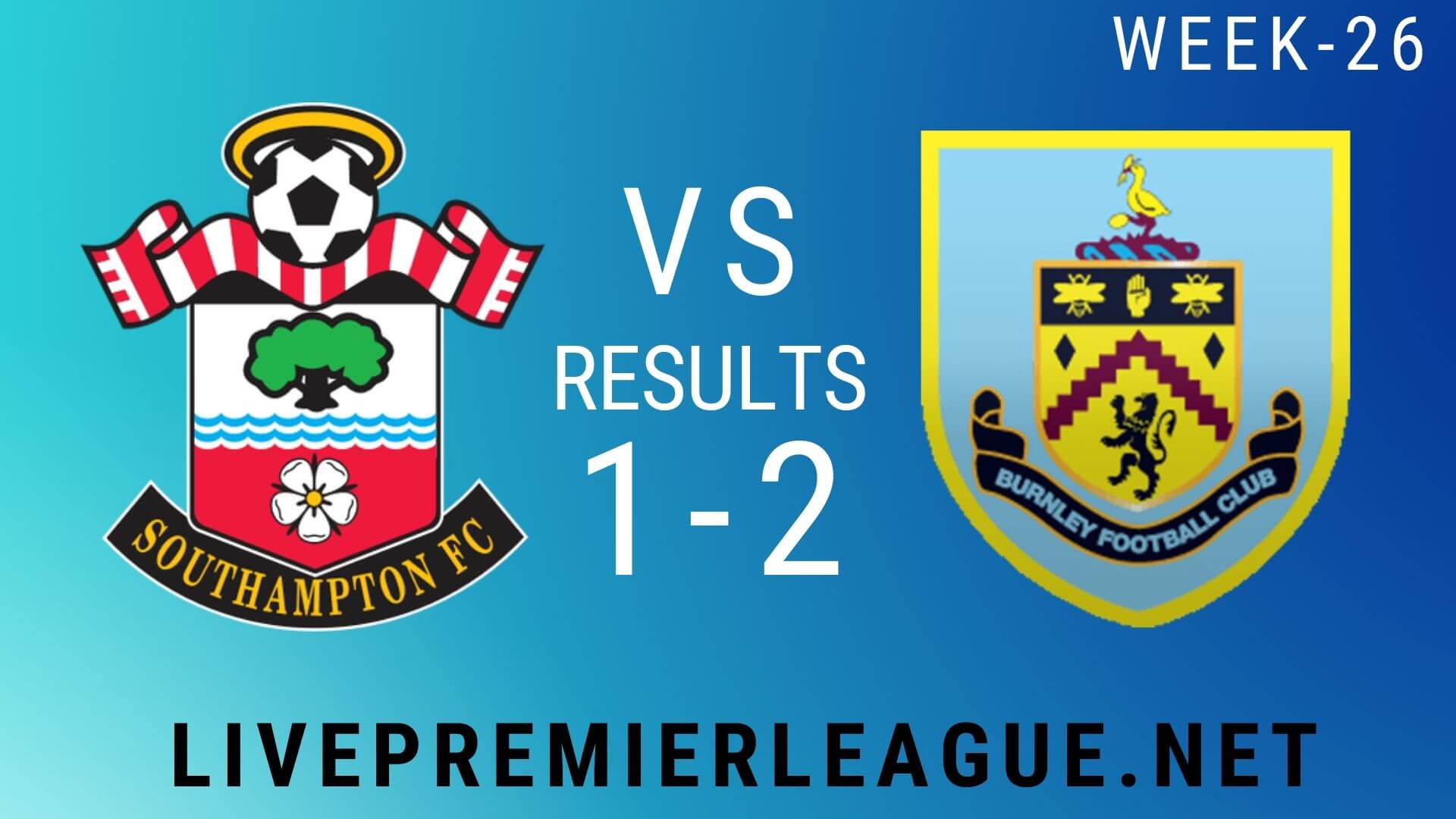 Southampton Vs Burnley | Week 26 Result 2020