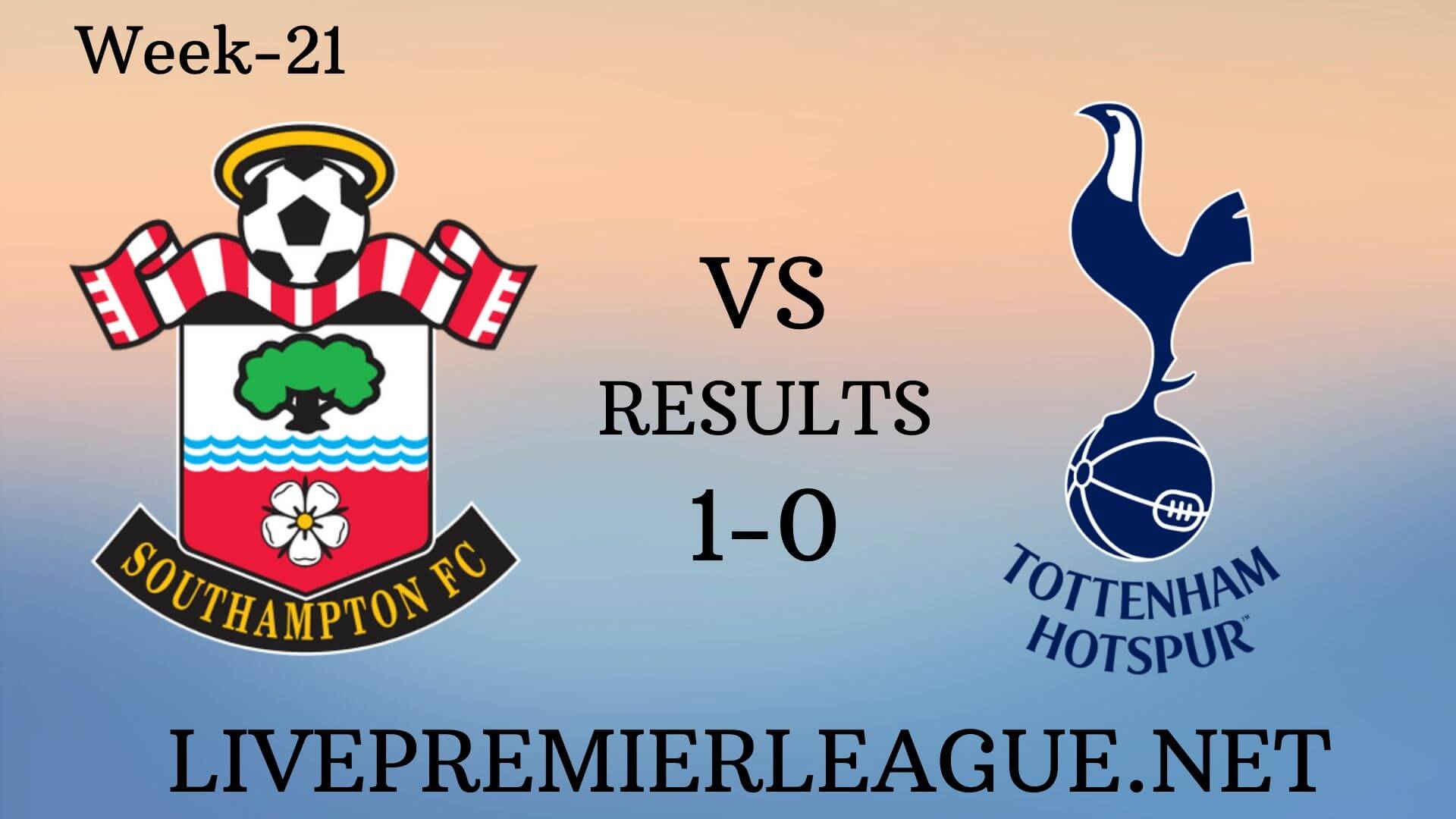 Southampton Vs Tottenham Hotspur | Week 21 Result 2019