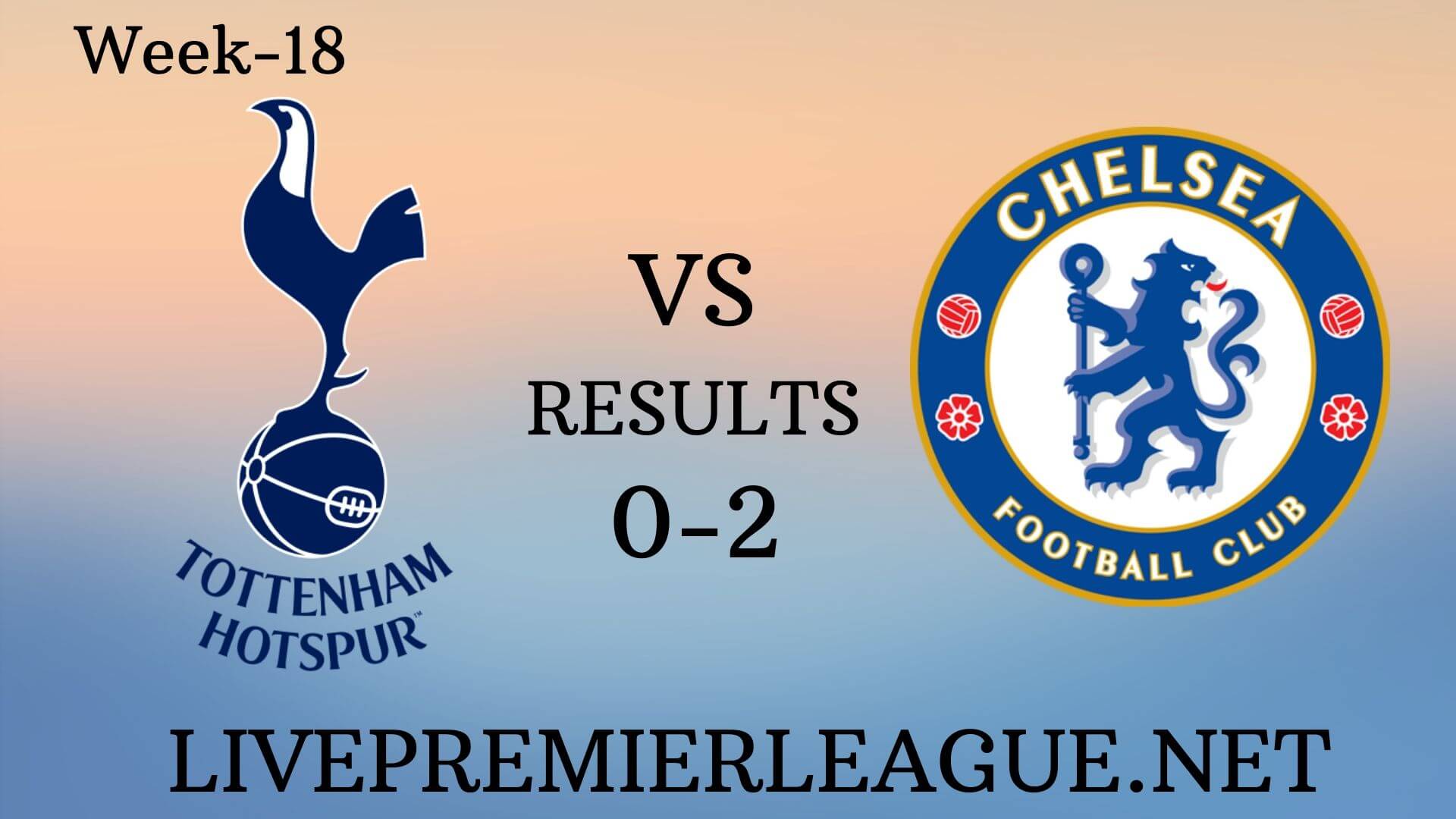 Tottenham Hotspur Vs Chelsea | Week 18 Result 2019