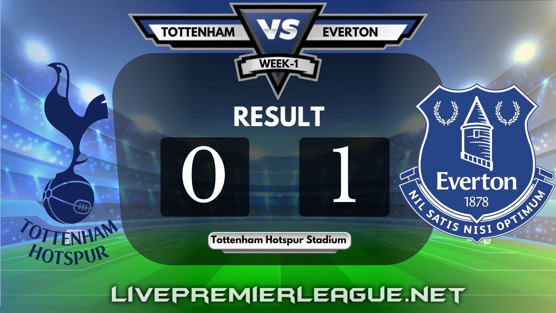 Tottenham Hotspur Vs Everton | Week 1 Result 2020