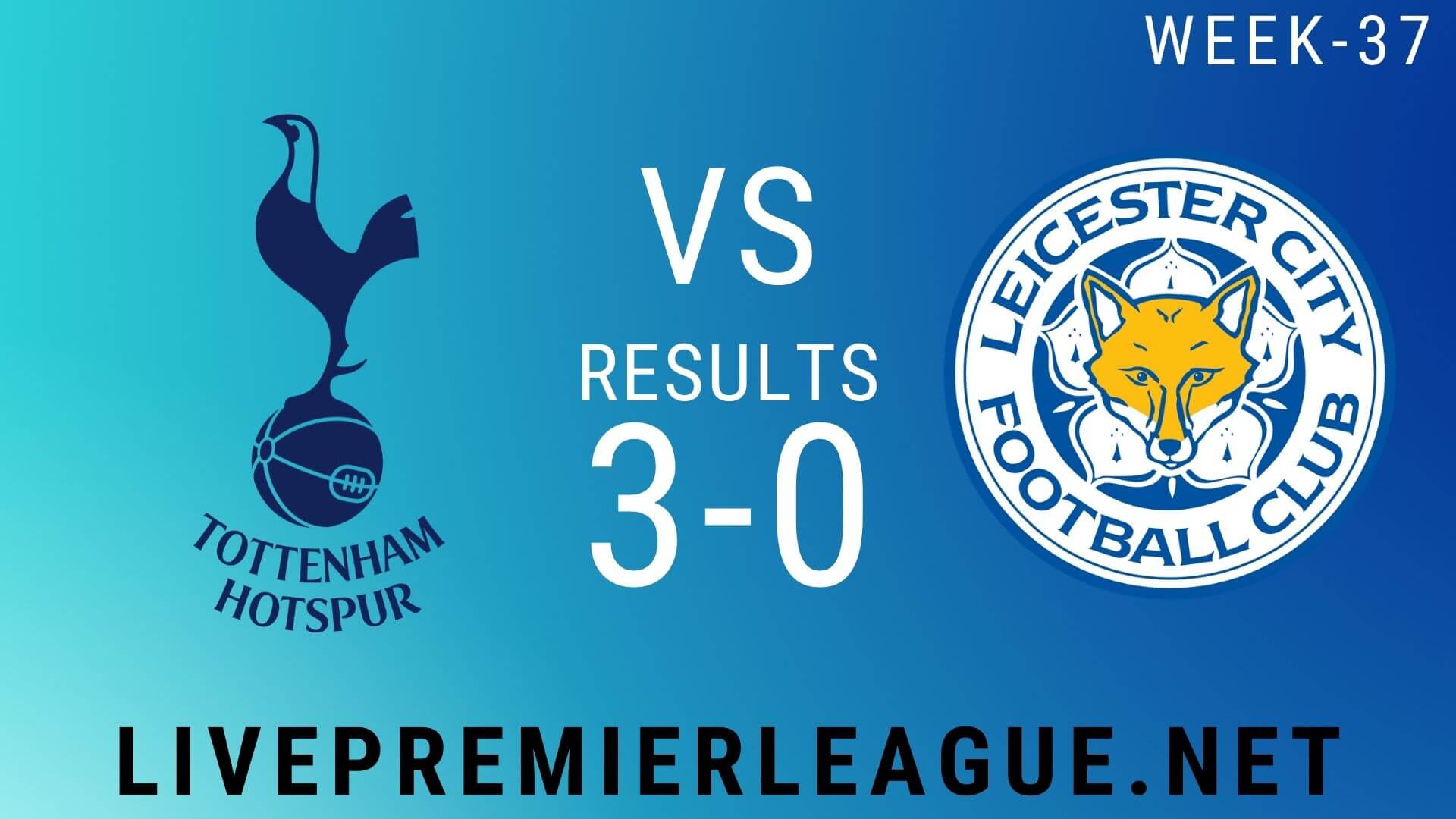 Tottenham Hotspur Vs Leicester City | Week 37 Result 2020