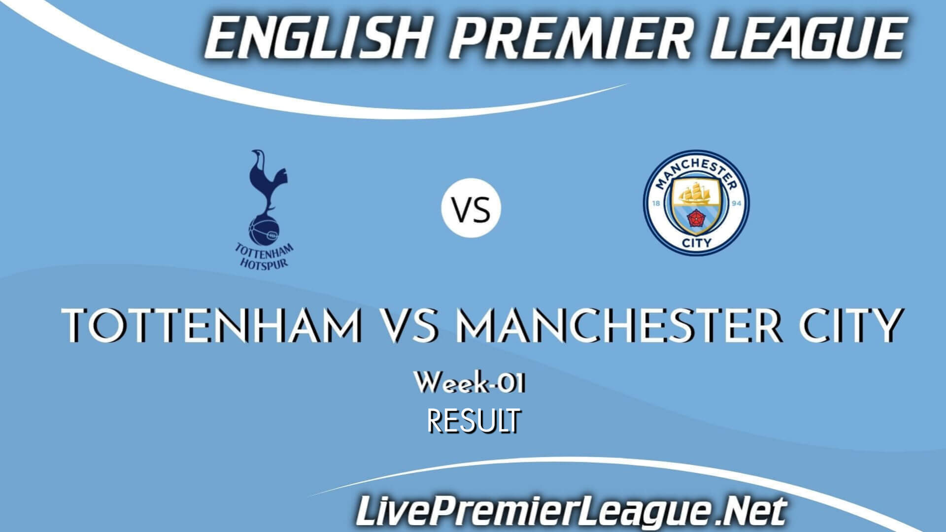 Tottenham Hotspur Vs Manchester City Result 2021 | EPL Week 1