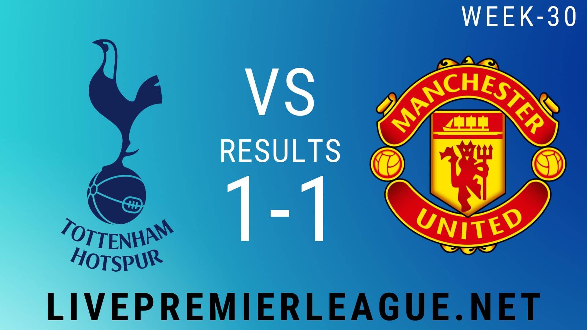Tottenham Hotspur Vs Manchester United | Week 30 Result 2020