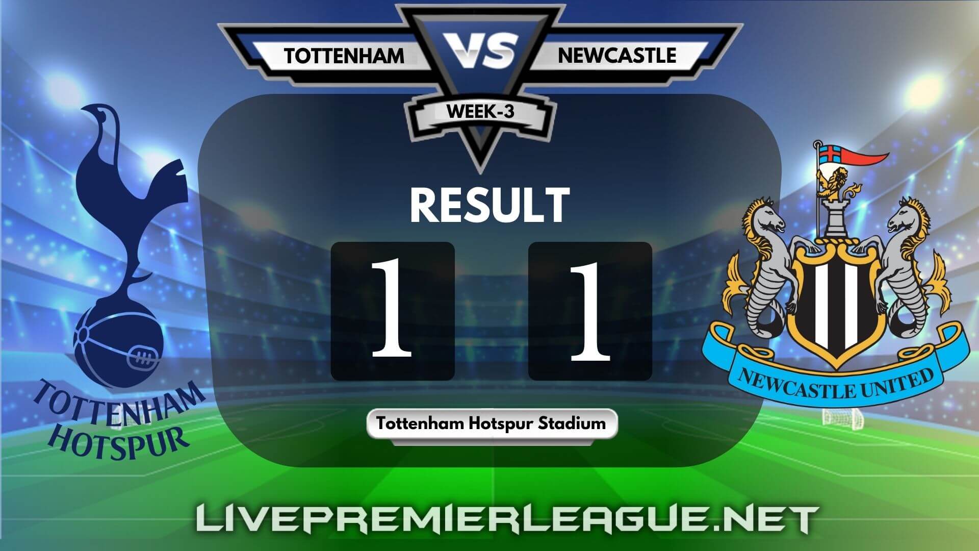 Tottenham Hotspur Vs Newcastle United | Week 3 Result 2020