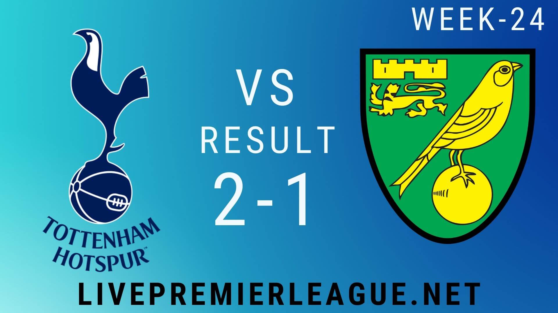 Tottenham Hotspur Vs Norwich City | Week 24 Result 2020