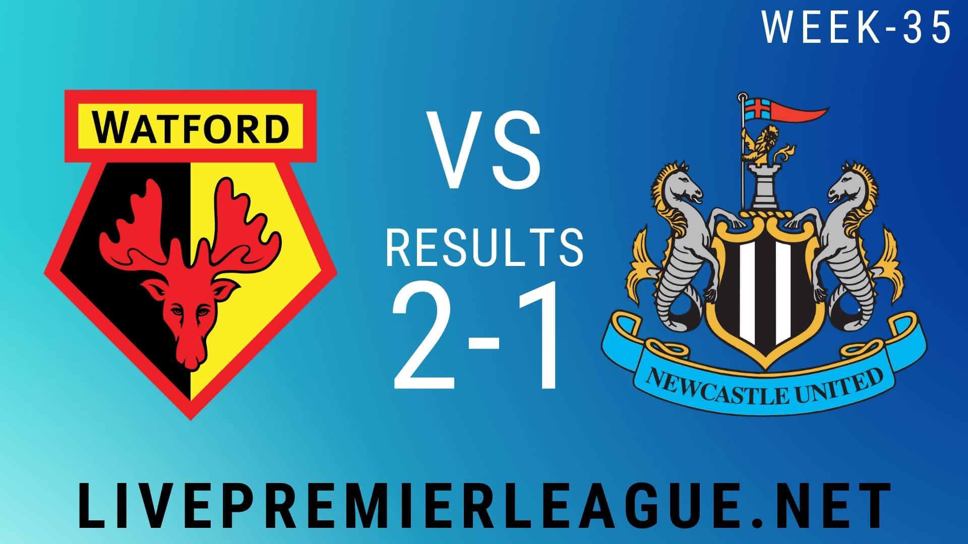 Watford Vs Newcastle United | Week 35 Result 2020