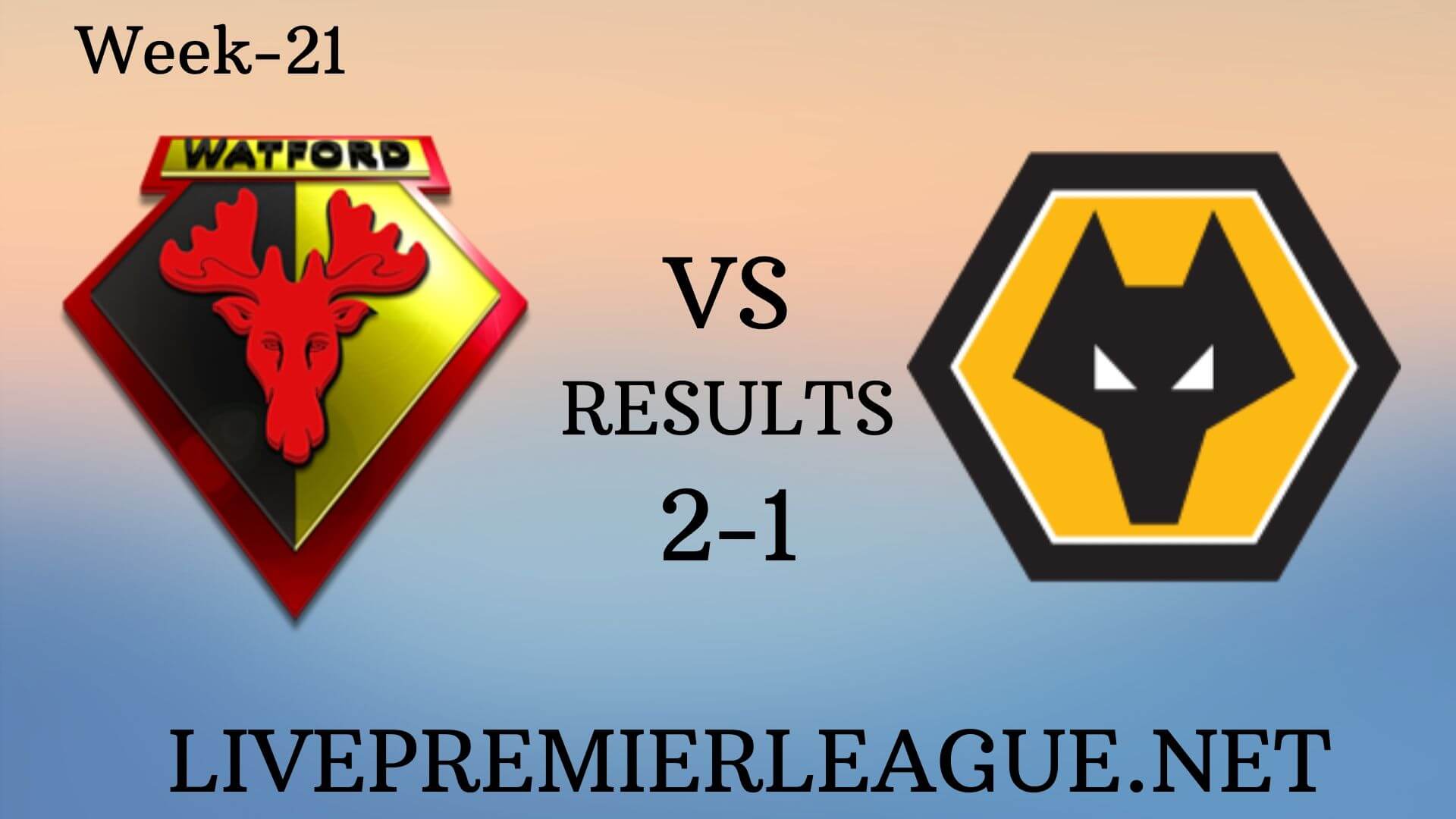 Watford Vs Wolverhampton Wanderers | Week 21 Result 2019