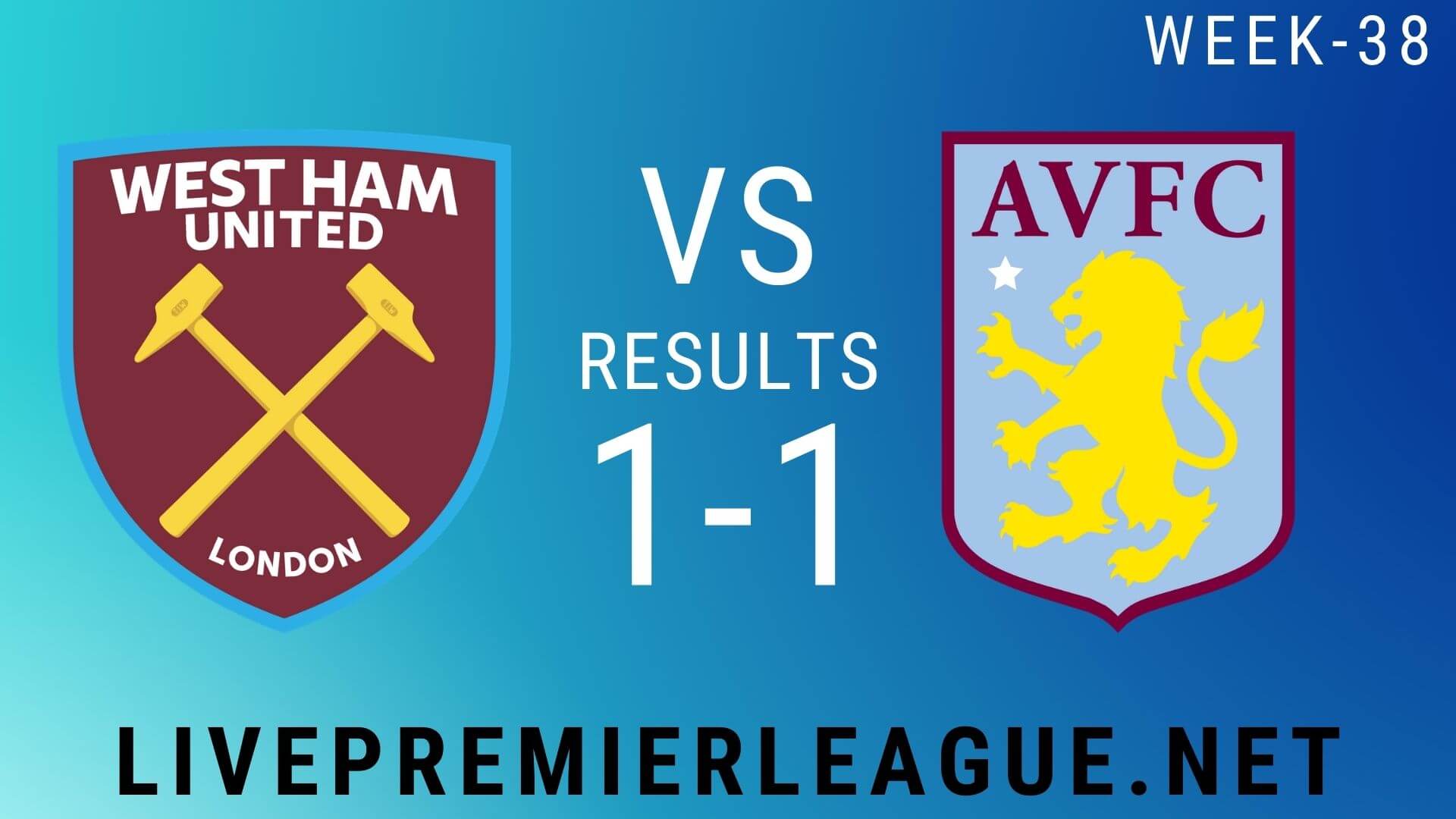 West Ham United Vs Aston Villa | Week 38 Result 2020