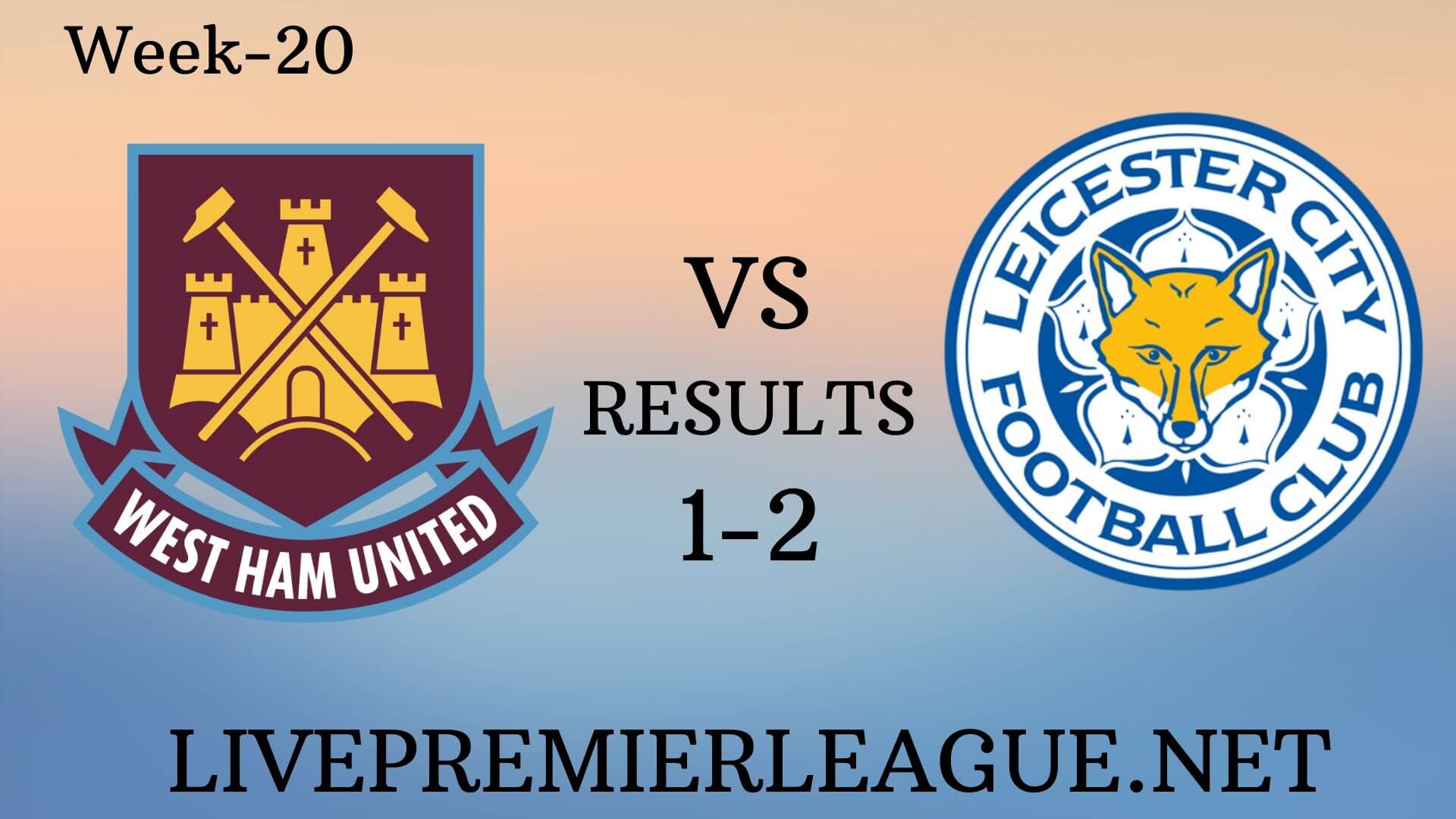 West Ham United Vs Leicester City | Week 20 Results 2019