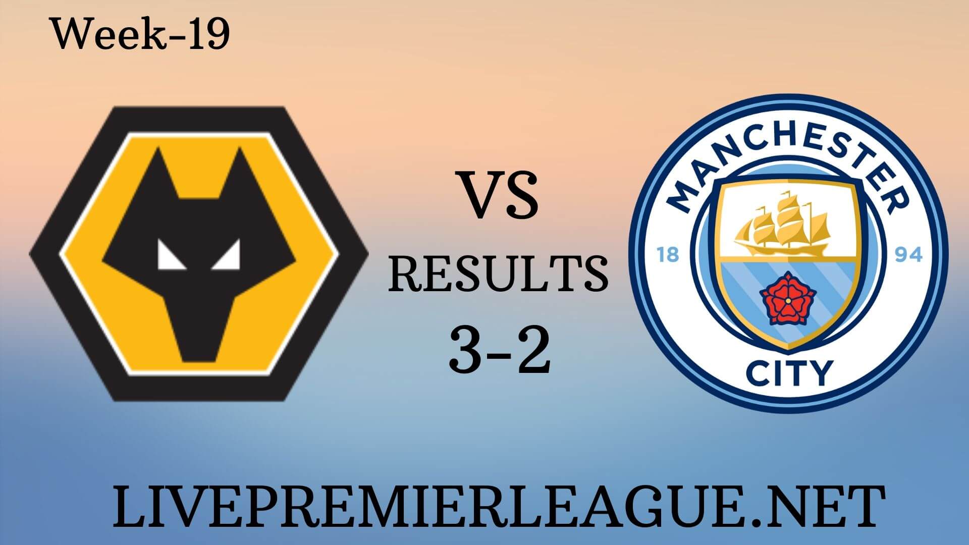 Wolverhampton Wanderers Vs Manchester City | Week 19 Result 2019