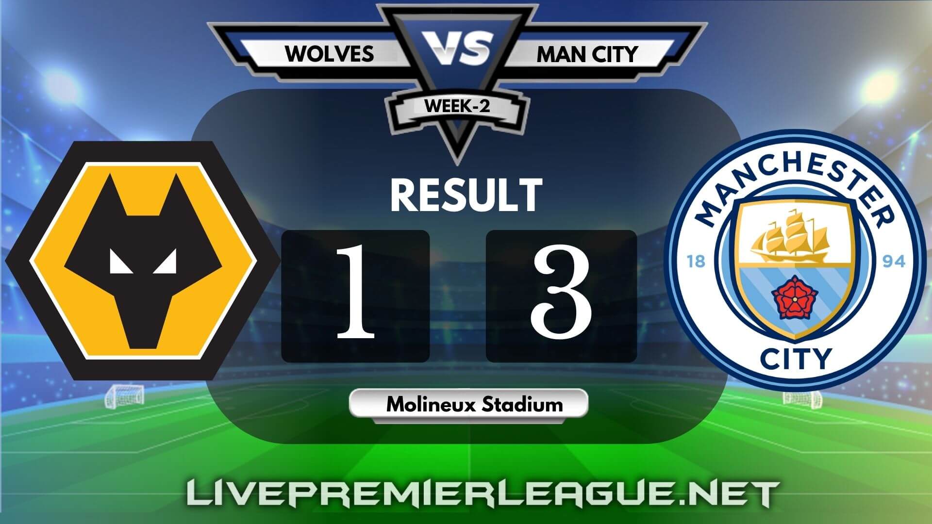 Wolverhampton Wanderers Vs Manchester City | Week 2 Result 2020